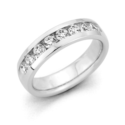 Debonair Diamond 1 CT. T.W. Men’s Channel Set Wedding Band