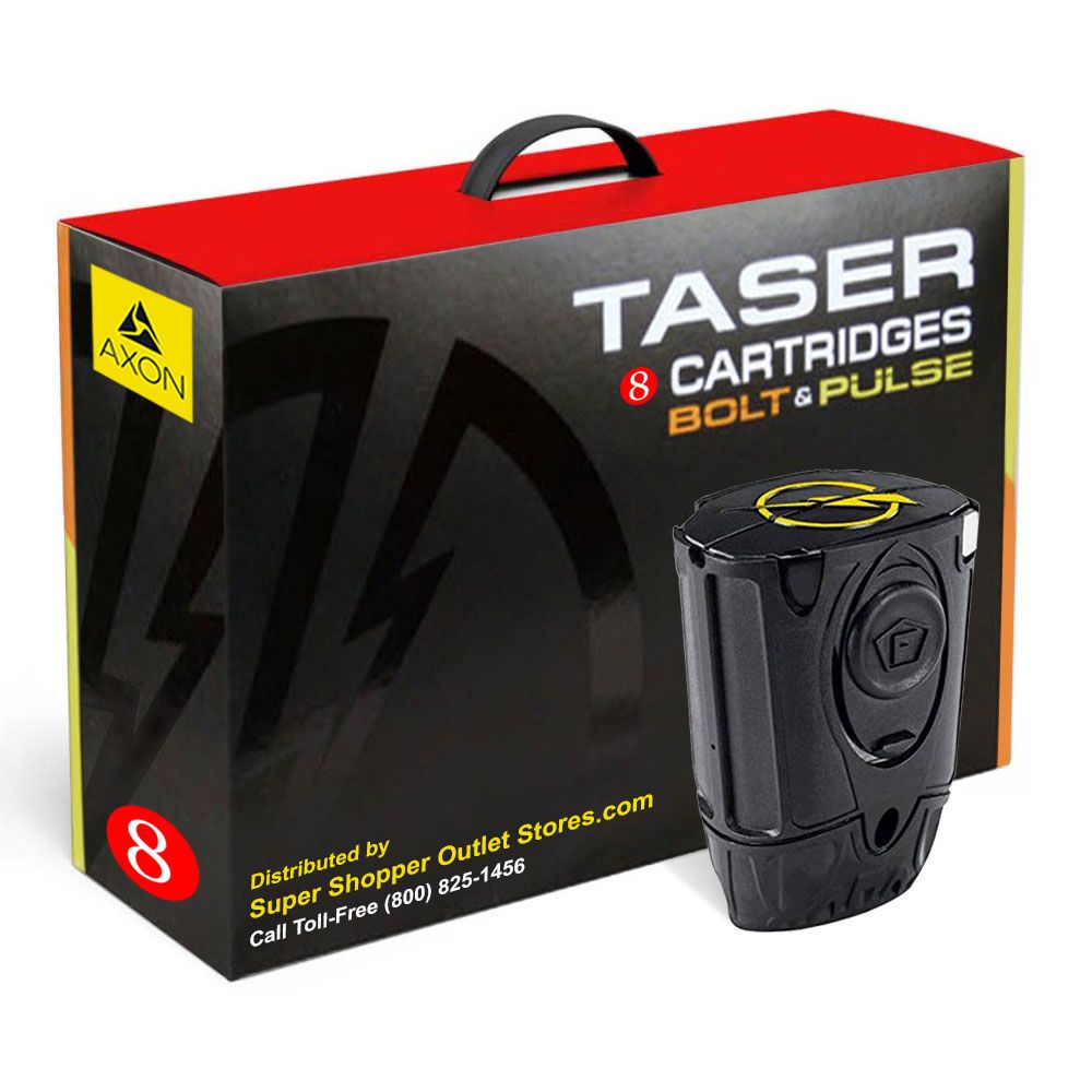 TASER CARTRIDGES: 8-Pack of replacement cartridges for Taser Pulse ...